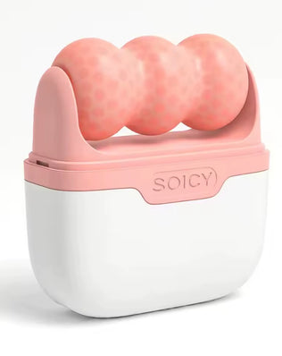 Problems Solved ice roller for face and eyes, facial skin care tool with 2-in-1 face roller and travel case, used for soothing and cooling skin.