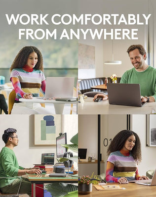 Problems Solved Logitech MX Anywhere 3S wireless mouse with fast scrolling and 8K DPI, shown on a workspace surface