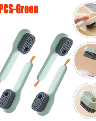 Soap Dispensing Cleaning Brush Soft Bristles 4PCS - Problems Solved