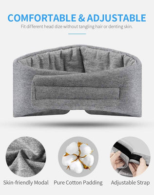 Handmade Cotton Sleep Mask, New Upgrade Light Blocking Sleeping Eye Mask Soft