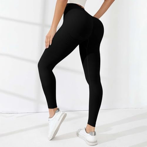Problems Solved 3D anti-cellulite high-waist seamless compression leggings for women, shown on a model.