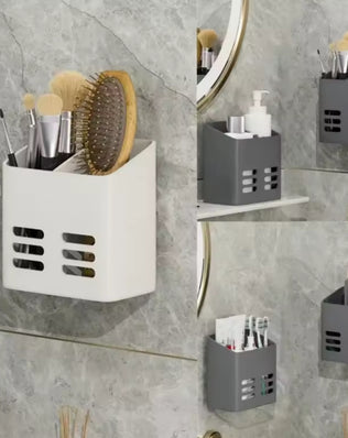 No-Drill Wall-Mounted Bathroom Makeup & Toiletry Organizer Shelf - Problems Solved