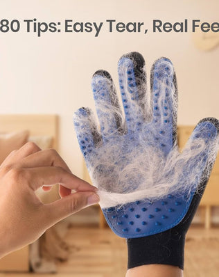 Dog Grooming Glove, Gentle Pet Grooming Glove Brush, Efficient Pet Hair Remover