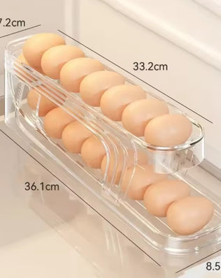 Bilayer Fridge Egg Storage Box Automatic Rolling Eggs Holder Rack - Problems Solved