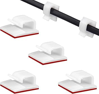 50 Pcs Self Adhesive Cable
Management Clips, Cable Organizers Sticky Wire Clips