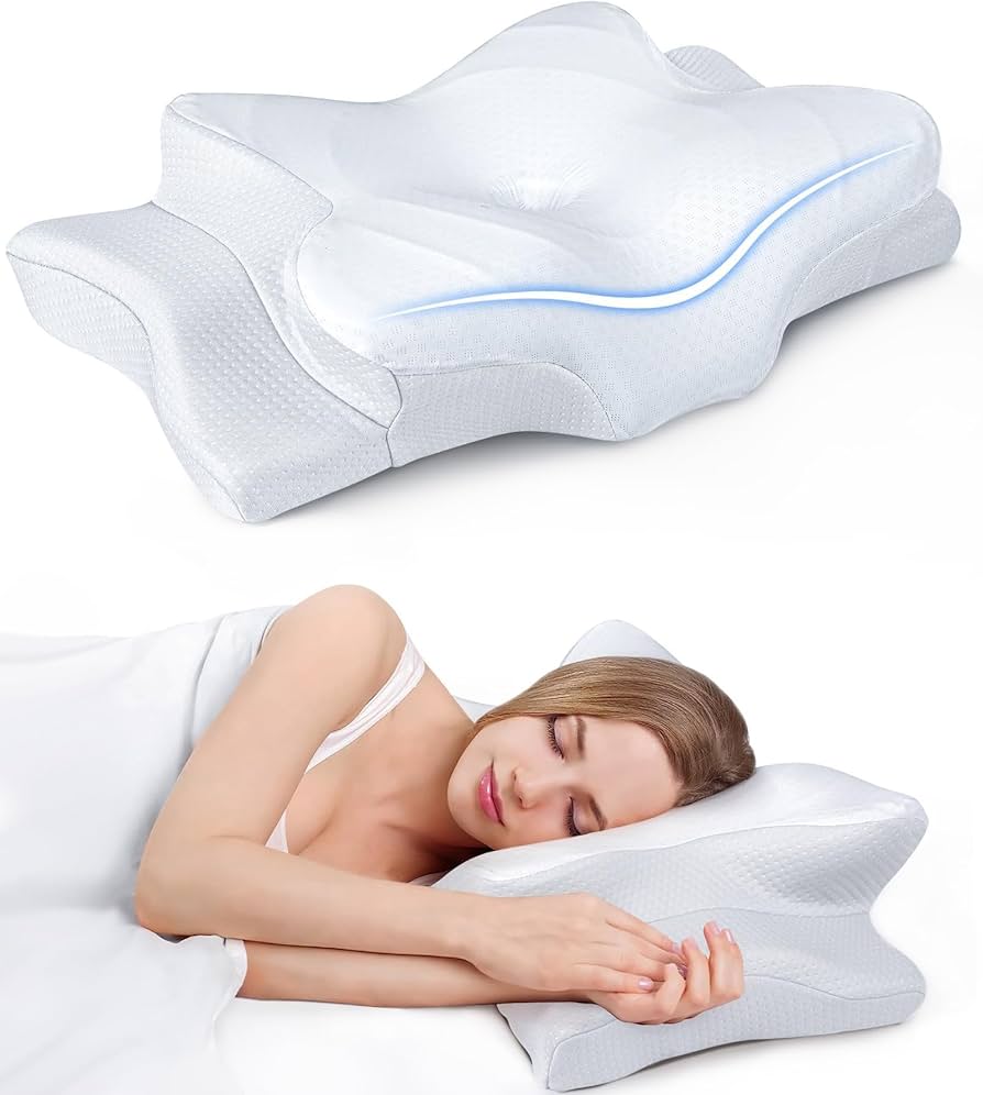 Ultra Pain Relief Cooling Pillow for Neck Support, Adjustable Cervical Pillow Cozy Sleeping