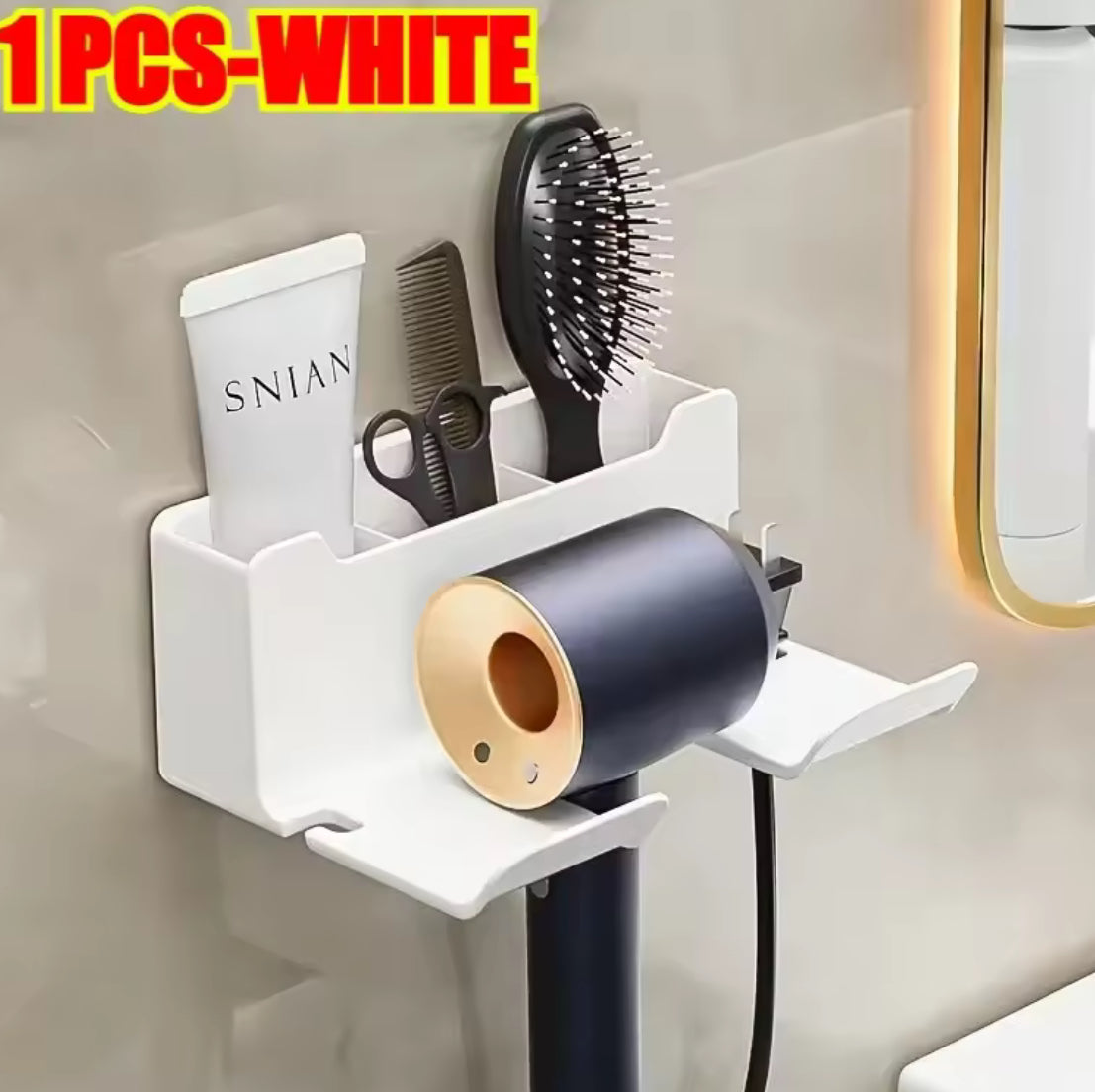 Wall-Mounted Hair Dryer & Styling Tool Holder - Problems Solved