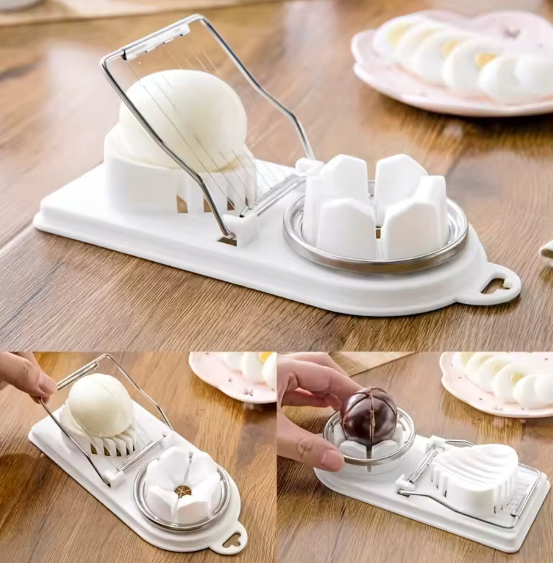 2-in-1 Stainless Steel Egg Cutting Tool - Problems Solved