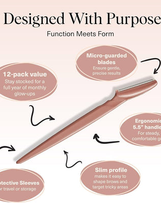 Kitsch Dermaplane Razor for Women Face - Face Razors for Women & Men