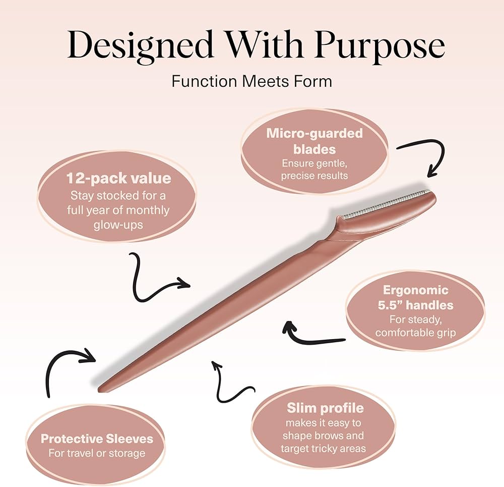 Kitsch Dermaplane Razor for Women Face - Face Razors for Women & Men
