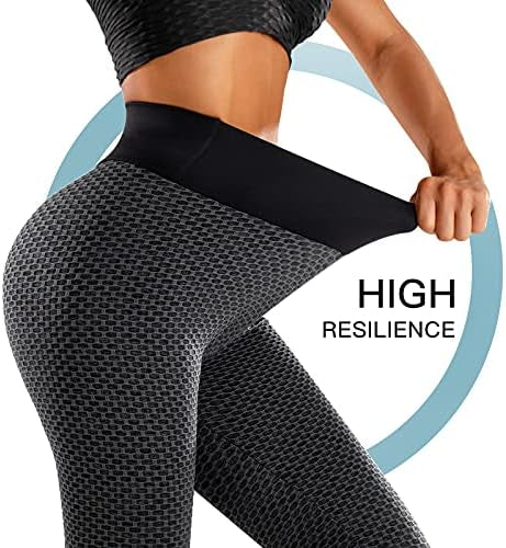 Women’s high-waisted gym leggings by Problems Solved with tummy control and butt lift design, shown on a model.