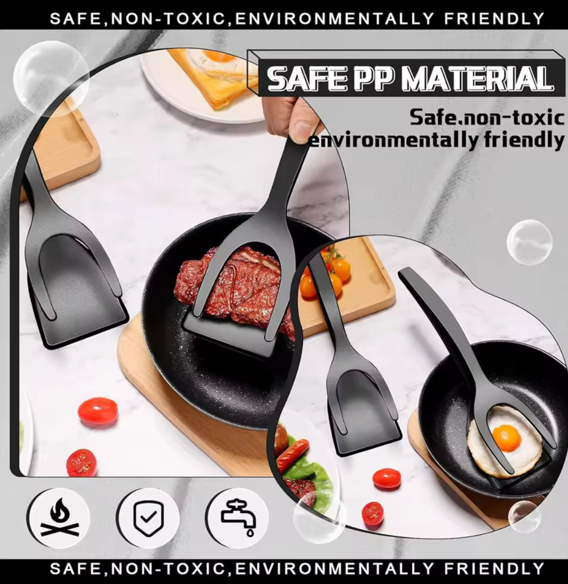 2-in-1 Grip & Flip Spatula Clamp - Problems Solved