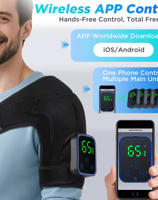 Wireless Shoulder Massager Pad Wrap APP-Controlled - Problems Solved