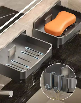 Bathroom Soap Holder Free-Punching Wall Mounted Soap - Problems Solved