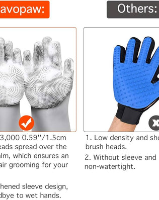 Pet Hair Remover, Gentle Magic Pet Grooming Gloves, Efficient Deshedding Glove for Dogs