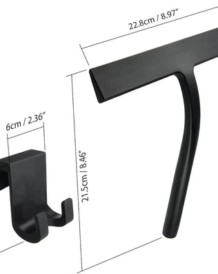 Problems Solved home U7224 silicone shower squeegee with handle and rubber blade for cleaning shower doors and windows.