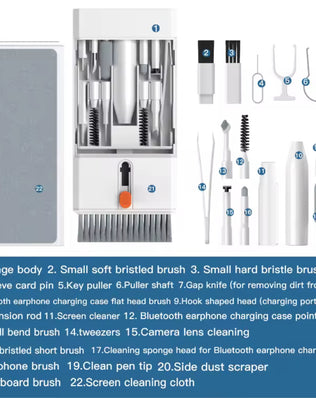 22 in 1 Multi-Function Cleaning Kit for iPhone AirPods iPad Digital - Problems Solved