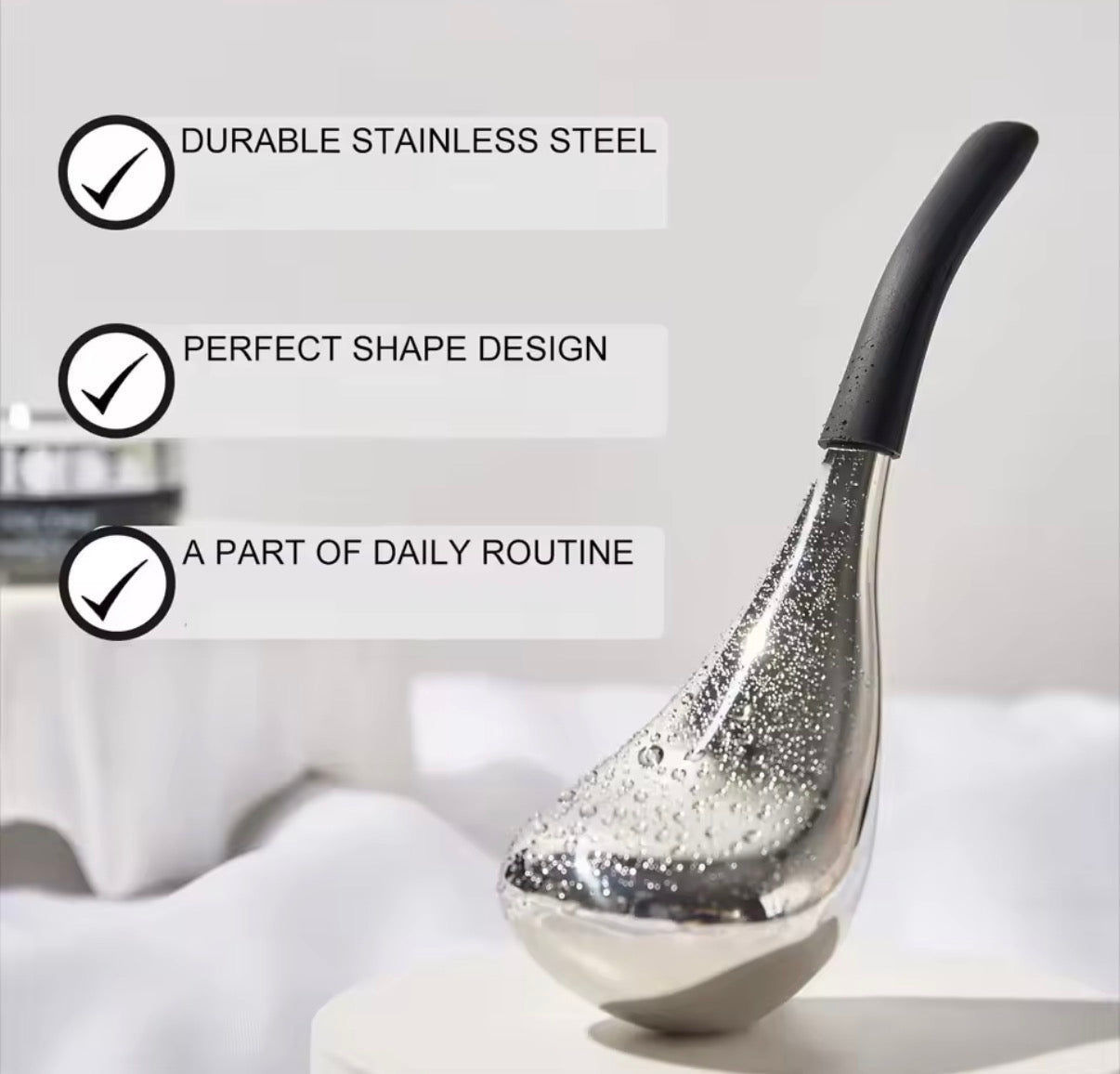 Ice Globes Facial Skin Care Tools for Women Face Eyes, Stainless Steel