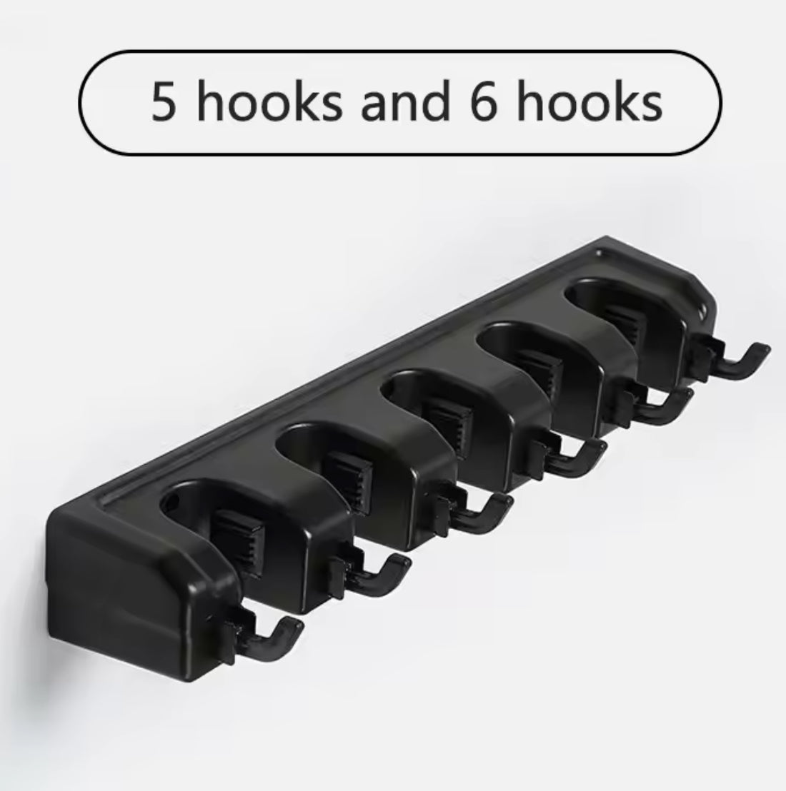 Wall-Mounted Mop & Broom Holder with Multiple Slots - Problems Solved