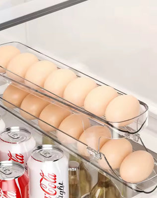 Bilayer Fridge Egg Storage Box Automatic Rolling Eggs Holder Rack - Problems Solved