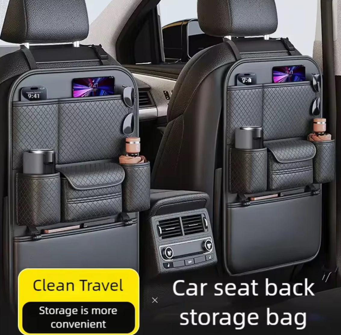 Multi-functional Car Seat Back Organizer - Problems Solved