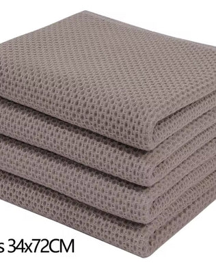 Set of 6 Problems Solved No Trace Absorbent Dish Rags for kitchen cleaning and drying, featuring soft, lint-free cloths.