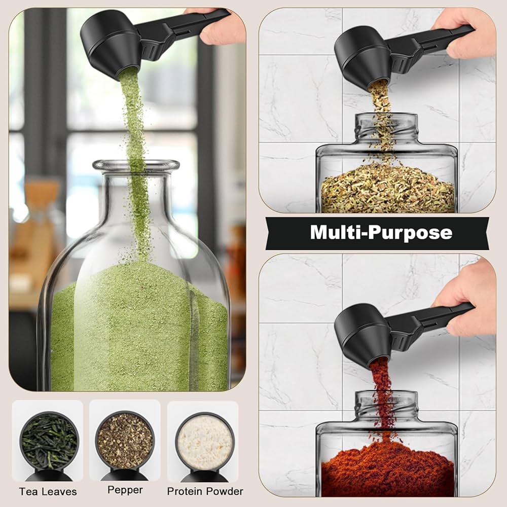 Coffee Scoop & Funnel for Reusable Cup Refillable Coffee Pods, Coffee Measuring