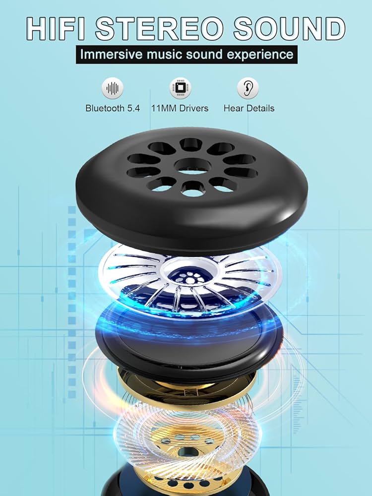 LC-dolida Bluetooth sleep mask headphones in black with 3D deep eye design and adjustable strap, providing 200% blackout for restful sleep.