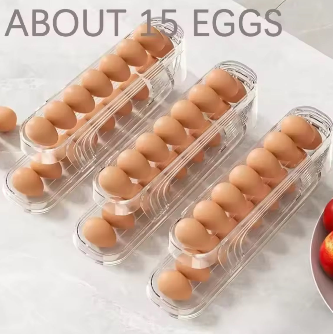Bilayer Fridge Egg Storage Box Automatic Rolling Eggs Holder Rack - Problems Solved