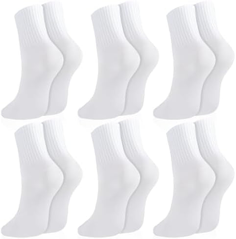 Six pairs of breathable women's sports cotton ankle socks by Problems Solved, suitable for gym, leisure, and casual wear.