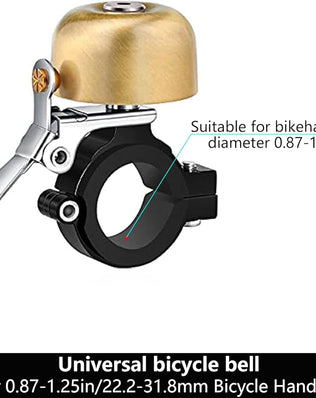 Bike Bells Adults Kids, Full-Metal Bike Bell for 22.2-31.8mm Bicycle Handlebars