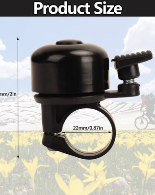 Bike Bell Bicycle Bell with Loud Crisp Clear Sound, Road and Mountain Bike Handlebar Bell