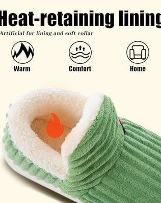 Slippers Women Ladies Fuzzy With Memory Foam Winter House Soft Anti-Slip Sole
