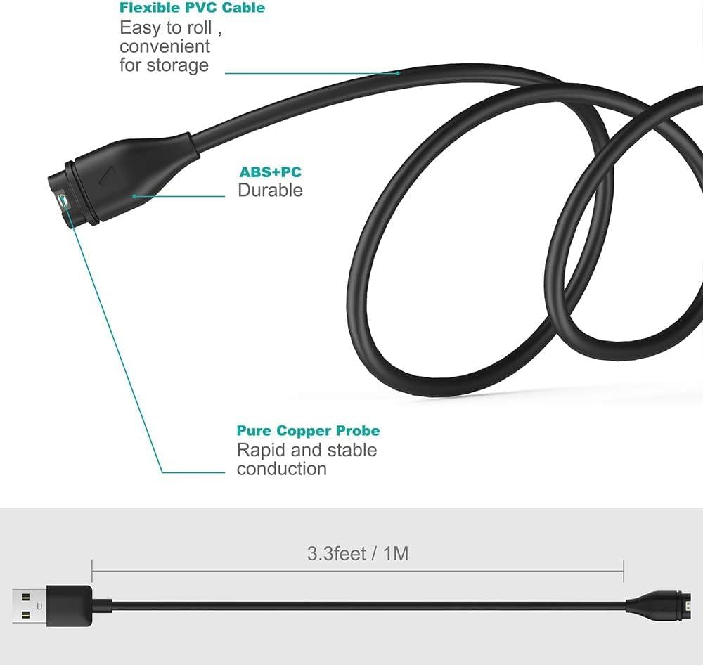Problems Solved Garmin charger compatible with Garmin devices, featuring a sleek design and reliable charging port.