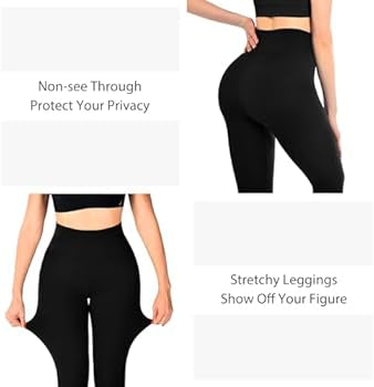 Pack of 3 Problems Solved women's high waist black opaque leggings for gym, yoga, and sports, shown hanging on a clothing rack.