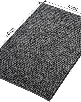Problems Solved non-slip bath mat, super absorbent and machine washable bathroom mat with textured surface for safety and comfort.