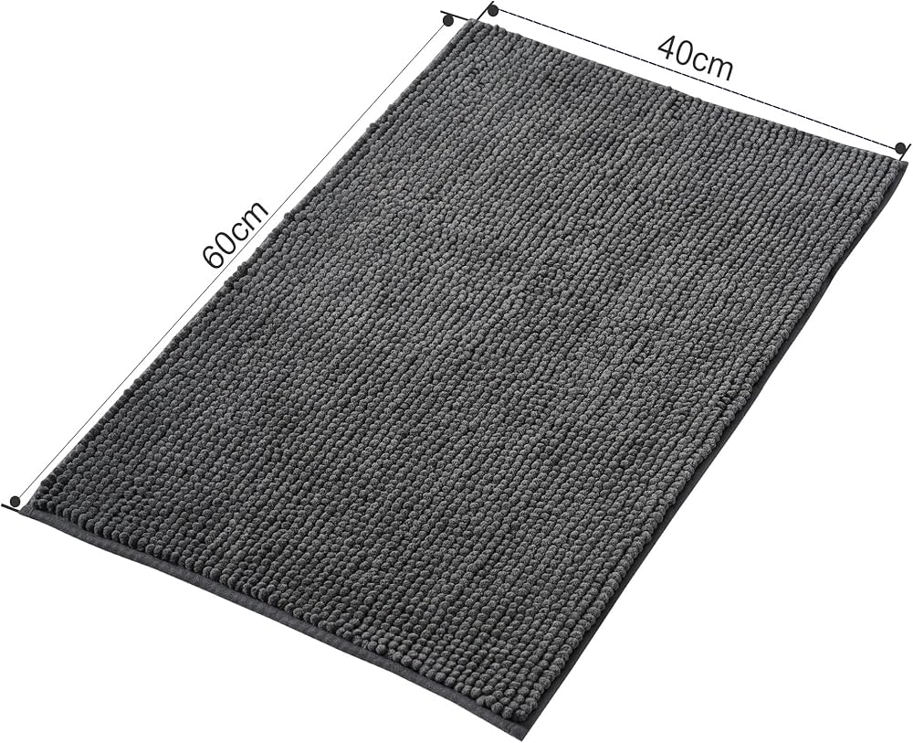 Problems Solved non-slip bath mat, super absorbent and machine washable bathroom mat with textured surface for safety and comfort.
