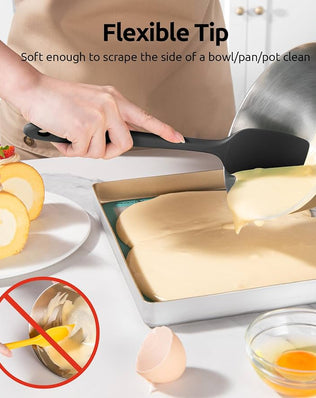 Silicone Spatula Set of 4: 315°C Heat-Resistant Flexible
