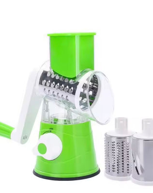 Highly Efficient and Versatile Vegetable and Fruit Slicer Grater Benchtop Drum Cutter