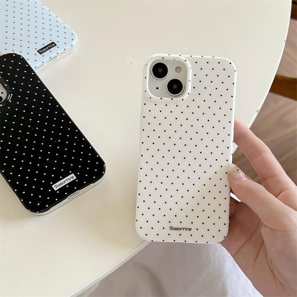 Reownest Case for iPhone 13 iPhone 14 with Cute Polka Dot Pattern Aesthetic Design