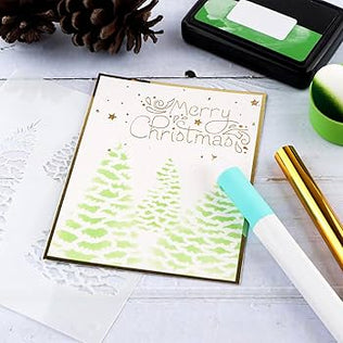 Hot Heated Foil Pens & Hot Foil Roll Set for Card Making Craft Scrapbooking Drawing Pen