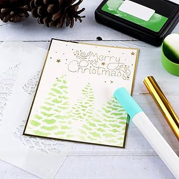 Hot Heated Foil Pens & Hot Foil Roll Set for Card Making Craft Scrapbooking Drawing Pen