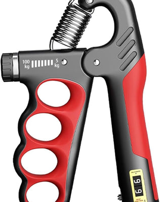 Problems Solved hand grip strengthener with automatic counter, ergonomic grip trainer for improving grip strength and hand muscle tone.