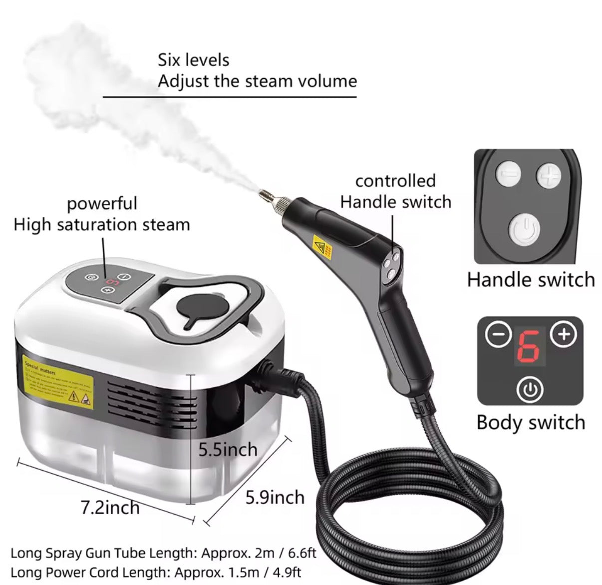 Furniture Handheld Steam Cleaner Portable Multipurpose Handheld Steam Cleaner
