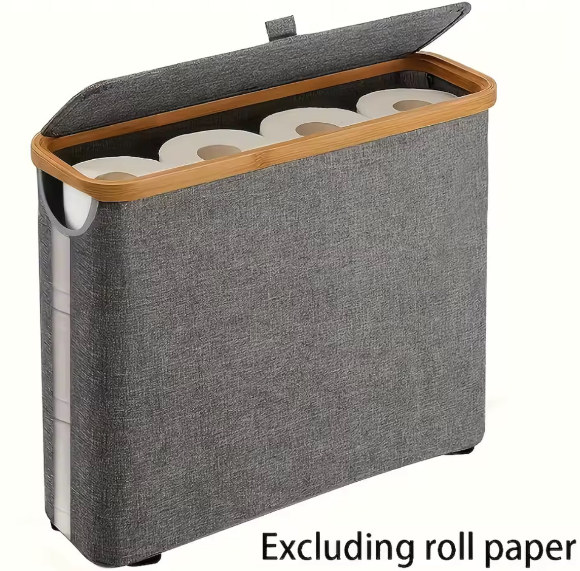Foldable Toilet Paper Holder with Lid Large Capacity Space-Saving - Problems Solved