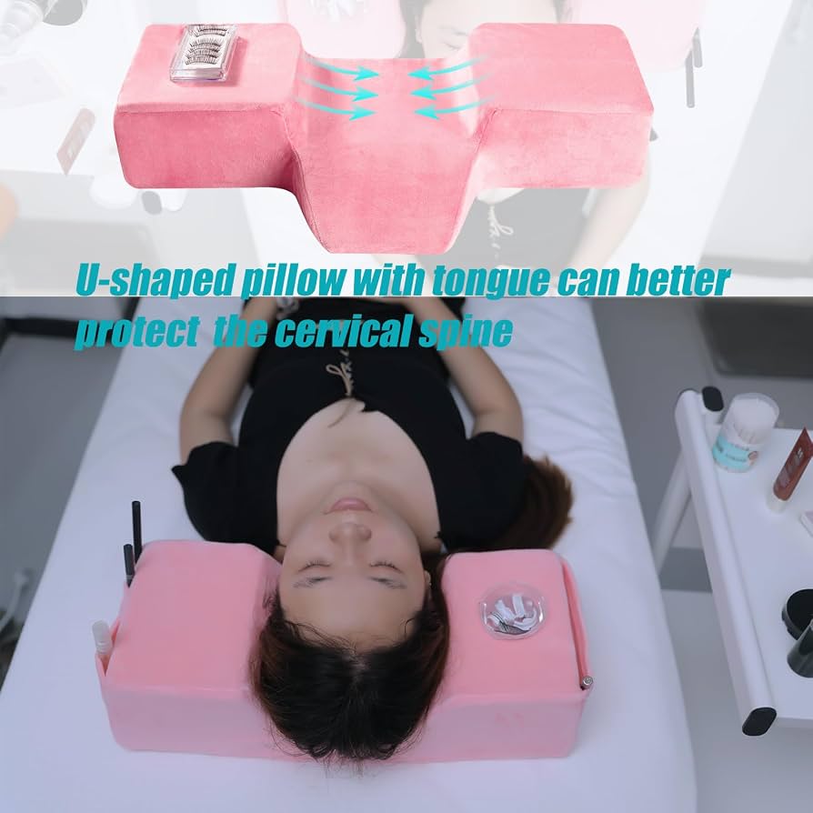 Beauty Salon Eyelash Extension Pillow Memory Foam Lash Pillow for Neck Pain