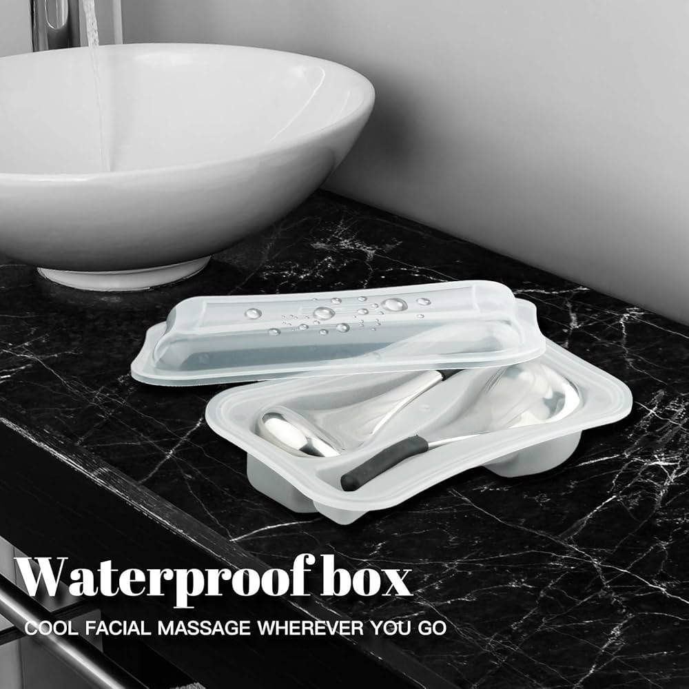 Cryo sticks, Stainless Steel Facial Massage, Ice Globes Cooling Roller Tool Cold