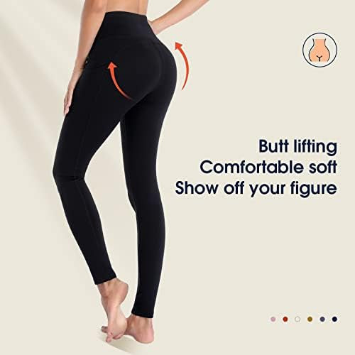 Problems Solved women's high-waisted yoga leggings with pockets, opaque sports gym pants, suitable for workouts and casual wear.