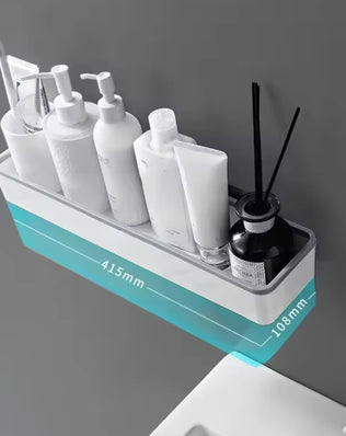 Wall Hanging Toilet Bathroom Storage Cabinet Rack Punch Free - Problems Solved