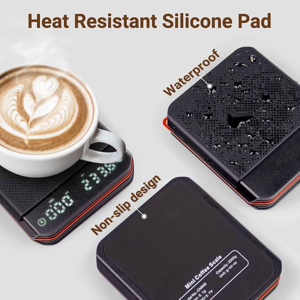 Problems Solved coffee scales with 3 modes, high-precision 0.1g mini coffee scales with built-in timer and digital display.